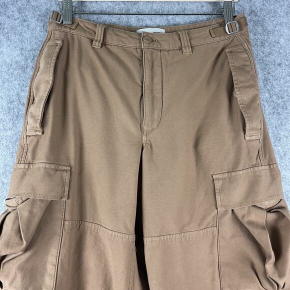 Aritzia TNA Cargo Pants Womens 6 Tan Utility Baggy Relaxed Grunge Skater - Picture 2 of 16